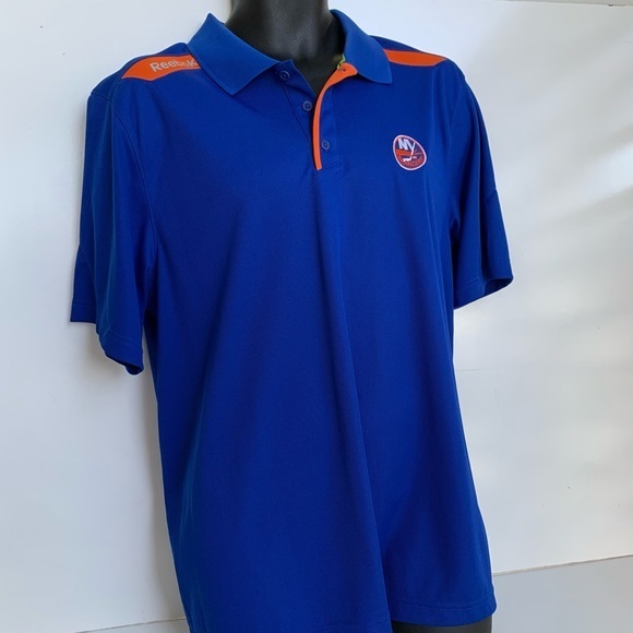 New York Islanders REEBOK CENTER ICE COLLECTION NHL Polo Shirt, Mens’ L… - Picture 4 of 12